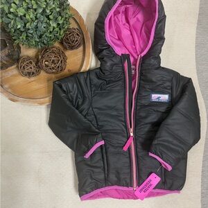 Body Glove Black Jacket with Bright Pink Interior